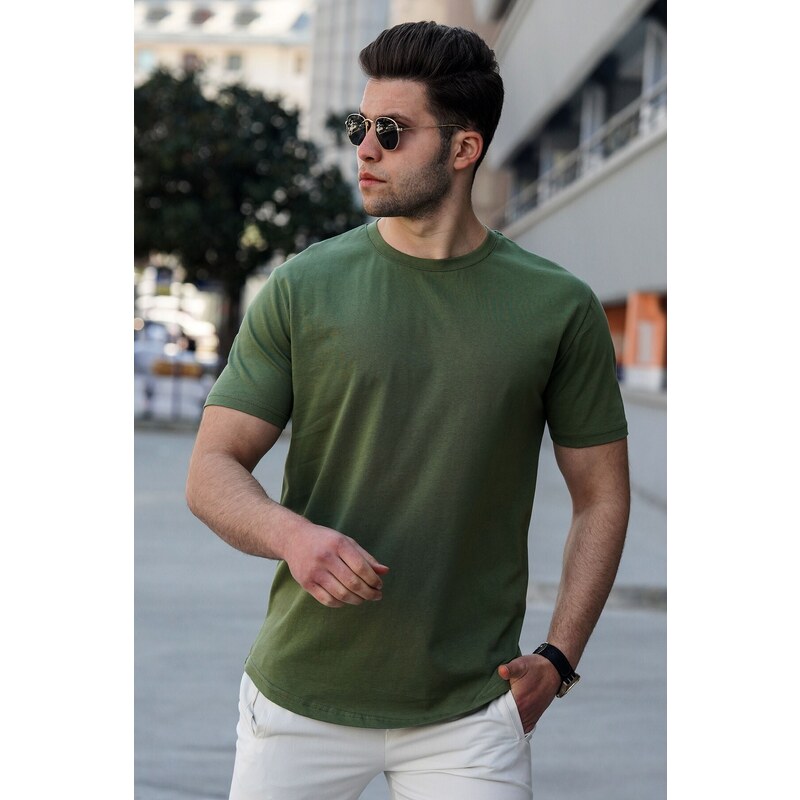 Madmext Khaki Men's T-Shirt 4951