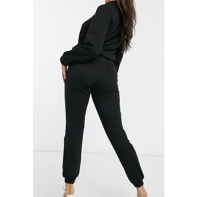 Know Women's Black Cotton Pajamas Set
