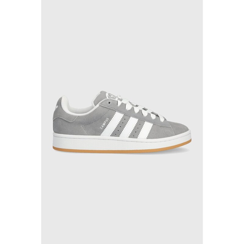 Semišové tenisky adidas Originals Campus 00s šedá barva, HQ6507