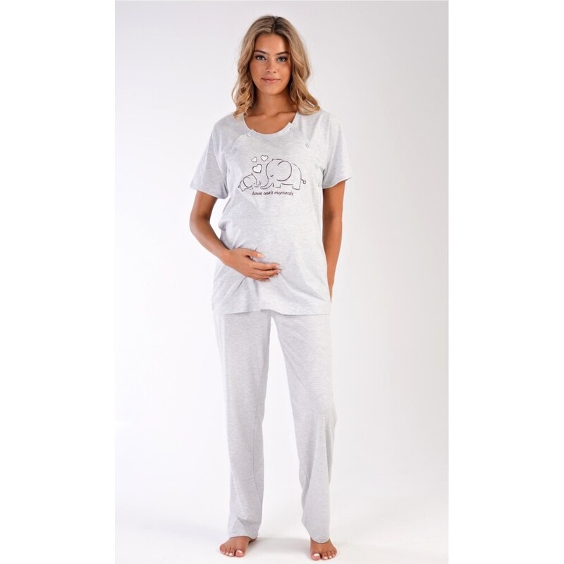 Pyžamo dámské mateřské Vienetta Secret SLŮNĚ 04816VS