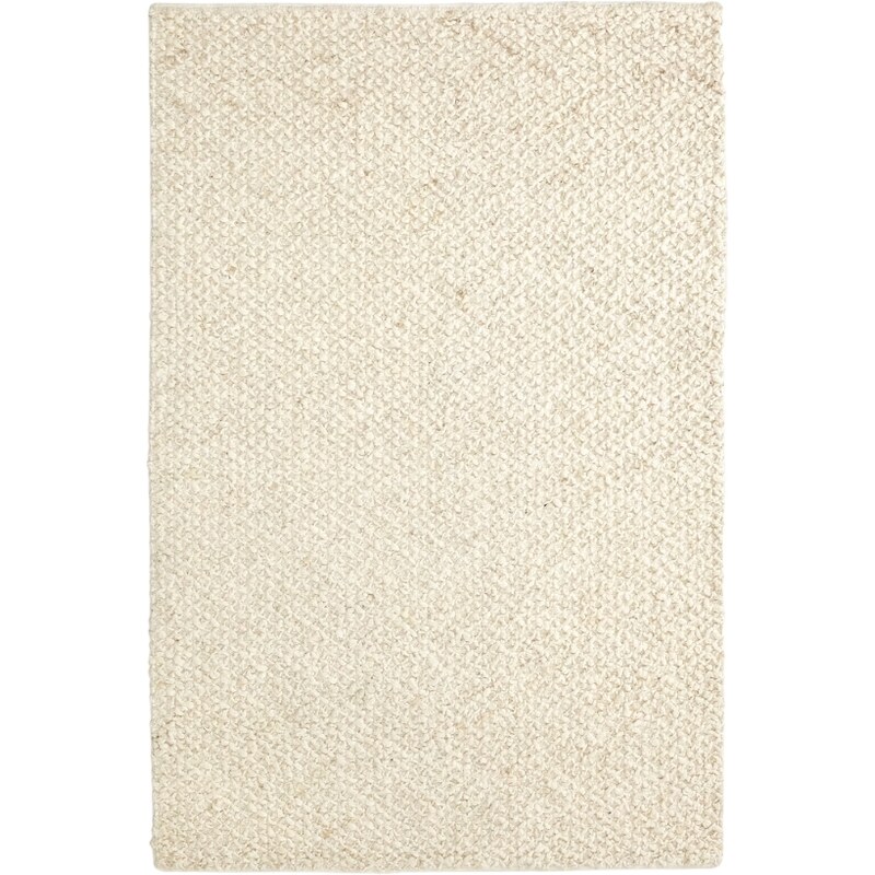 Bílý vlněný koberec Kave Home Miray 160 x 230 cm