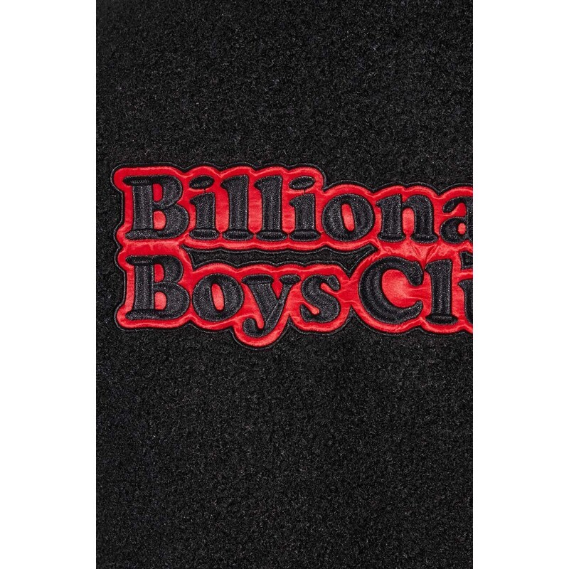 Bunda s příměsí vlny Billionaire Boys Club OUTDOORSMAN OVERSHIRT černá barva, přechodná, B23321