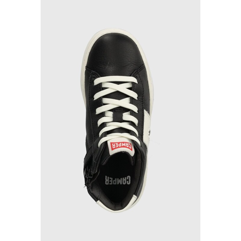 Dětské kožené sneakers boty Camper K900349 Runner Four Kids černá barva