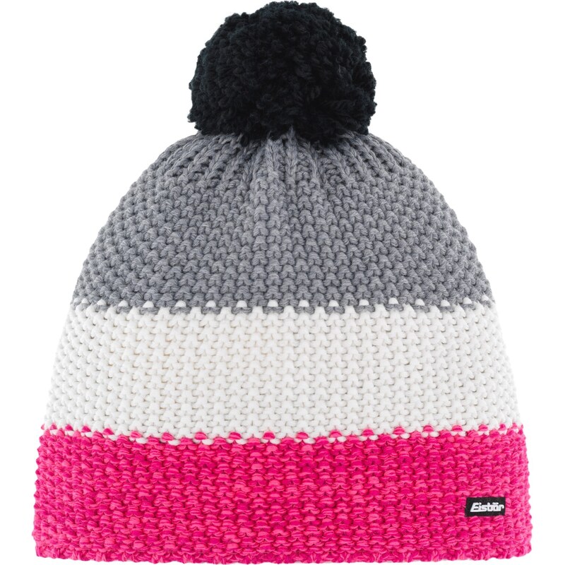 Čepice zimní Eisbär Star Pompon Velikost: Uni šedá/bílá/růžová 85942861