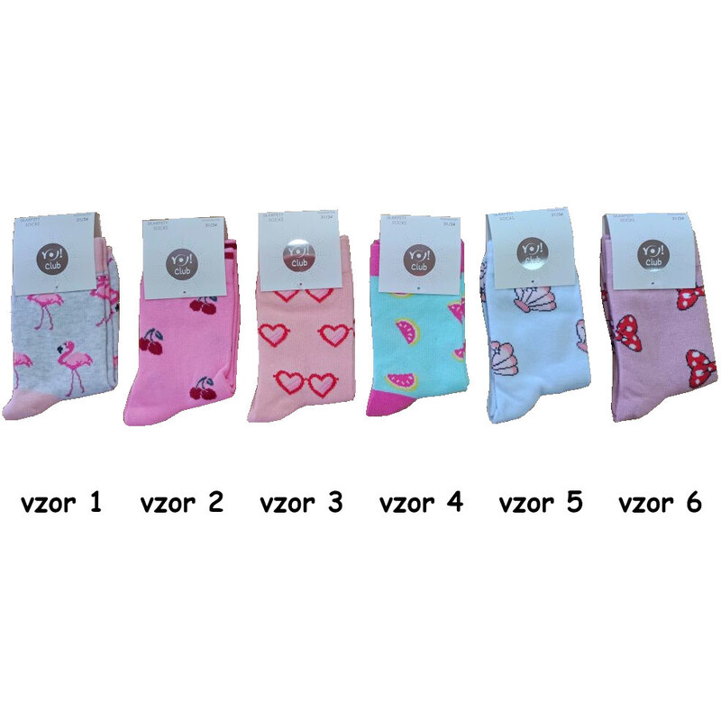 Dívčí ponožky Yoclub SKA-0006, vel 27-34