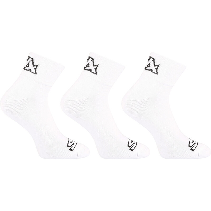 3PACK ponožky Styx kotníkové bílé (3HK1061)