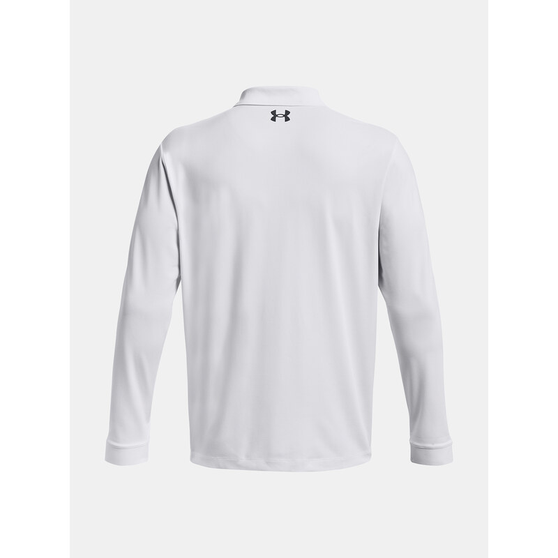 Under Armour Tričko UA Performance 3.0 LS Polo-WHT - Pánské