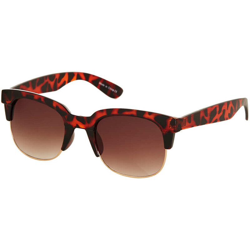 Topshop Cutout Tortoishell Sunglasses