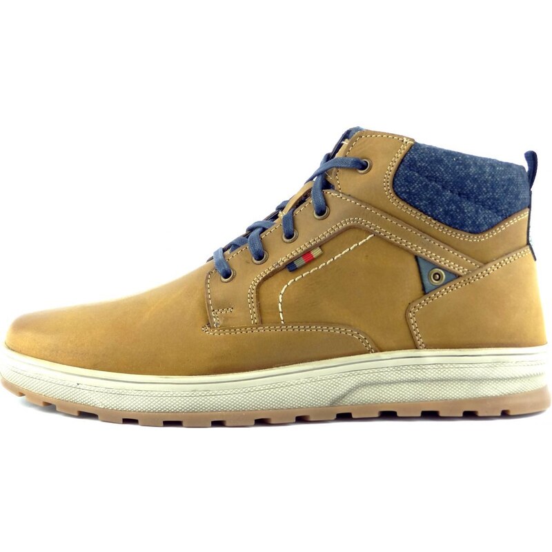 Klondike kotníková 92602 hnědá tan blue