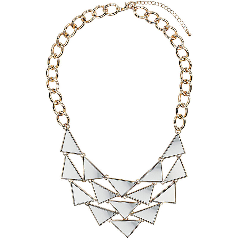 Topshop Mini Mirrored Triangle Necklace