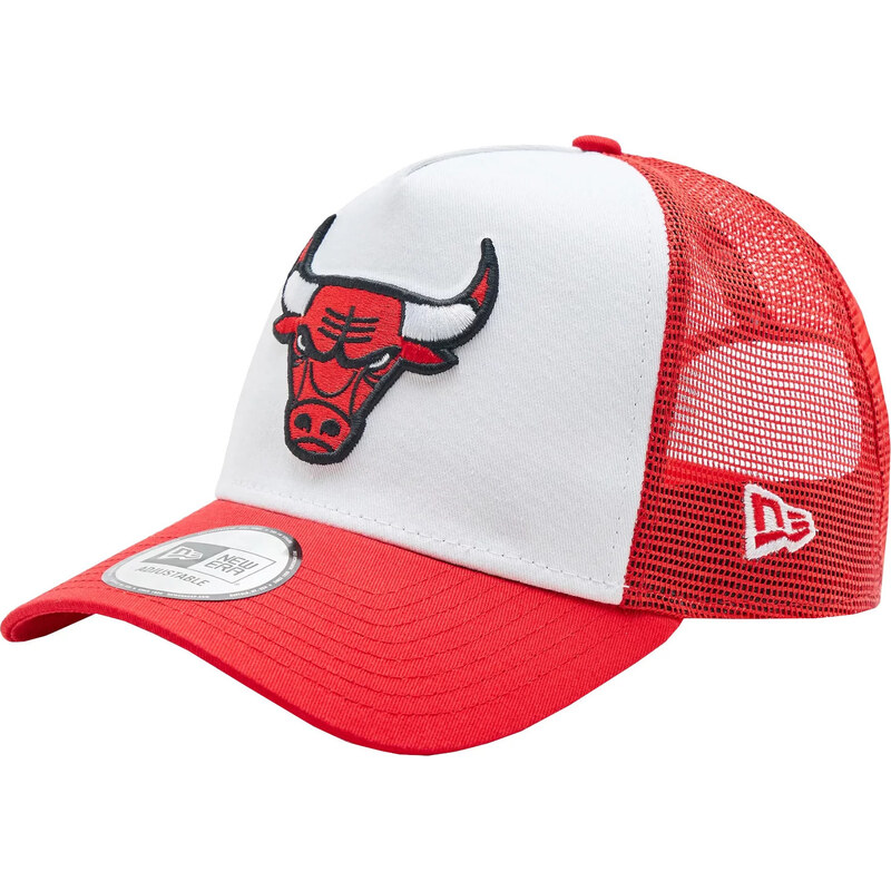 BÍLO-ČERVENÁ KŠILTOVKA NEW ERA A-FRAME CHICAGO BULLS CAP