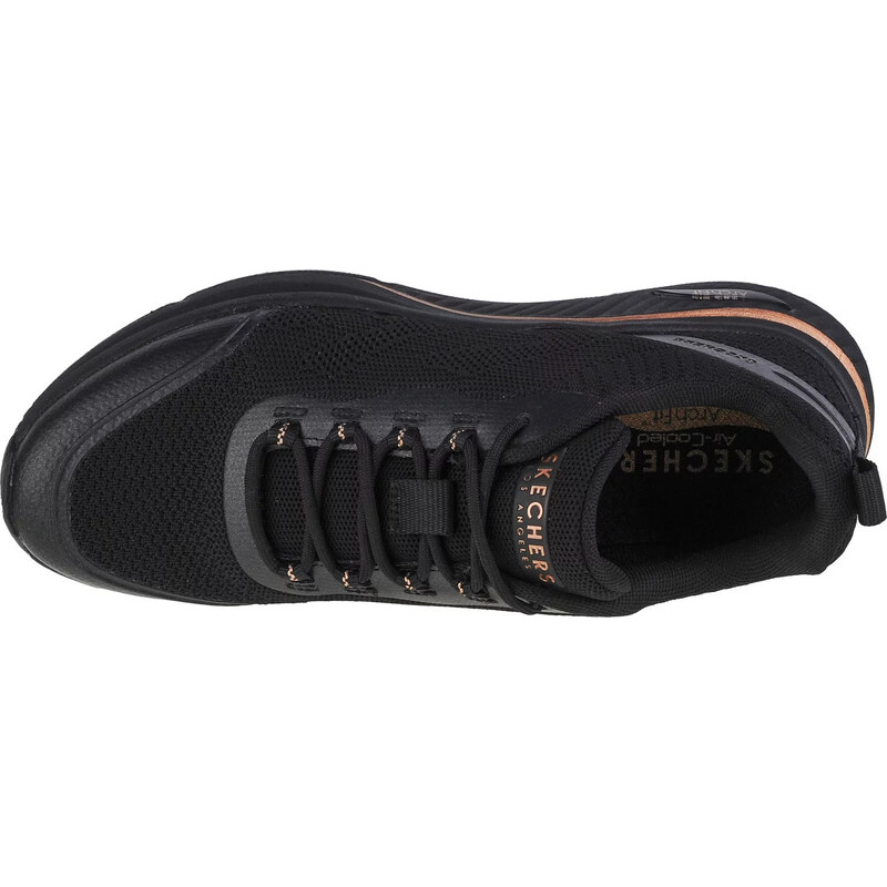 ČERNÉ DÁMSKÉ STYLOVÉ TENISKY SKECHERS ARCH FIT S-MILES - SONRISAS Černá