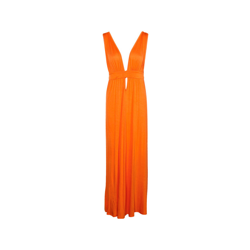 BOOHOO Oranžové maxi šaty Tamzin