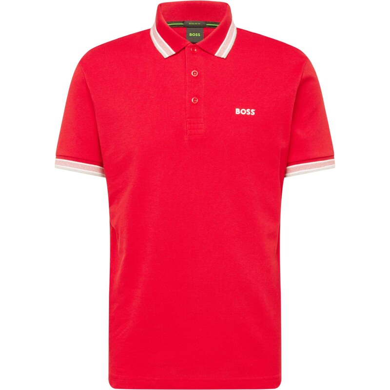 BOSS Tričko Paddy jasně červená / bílá
