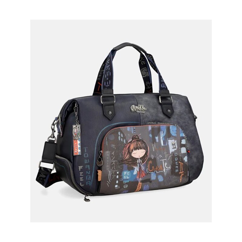 Moderní cestovní taška Anekke 37808-419 modrá