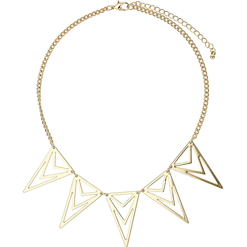 Topshop Diamond Cut Out Necklace