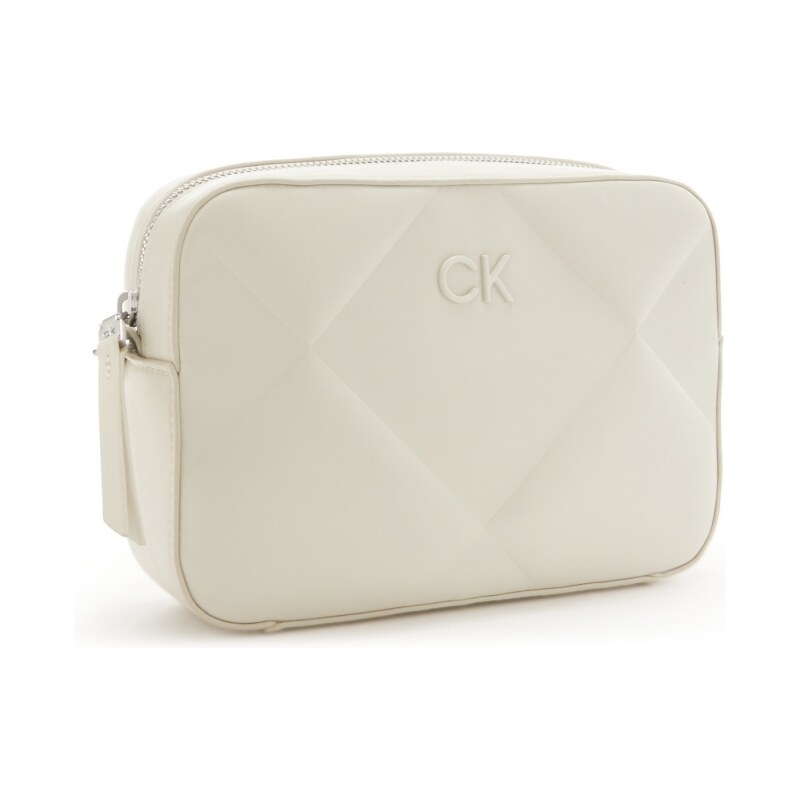 Calvin Klein Relock crossbody béžová krémová