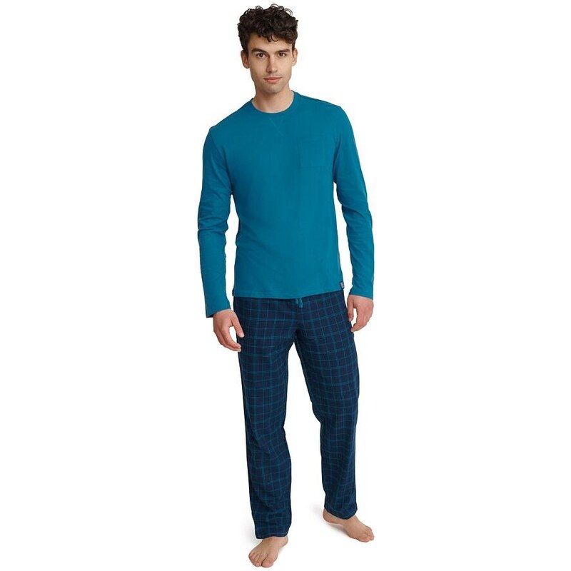 Henderson Pánské pyžamo Unusual modré