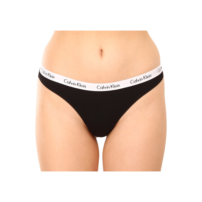 Dámská tanga Calvin Klein 3pack QD3587E , mix barev