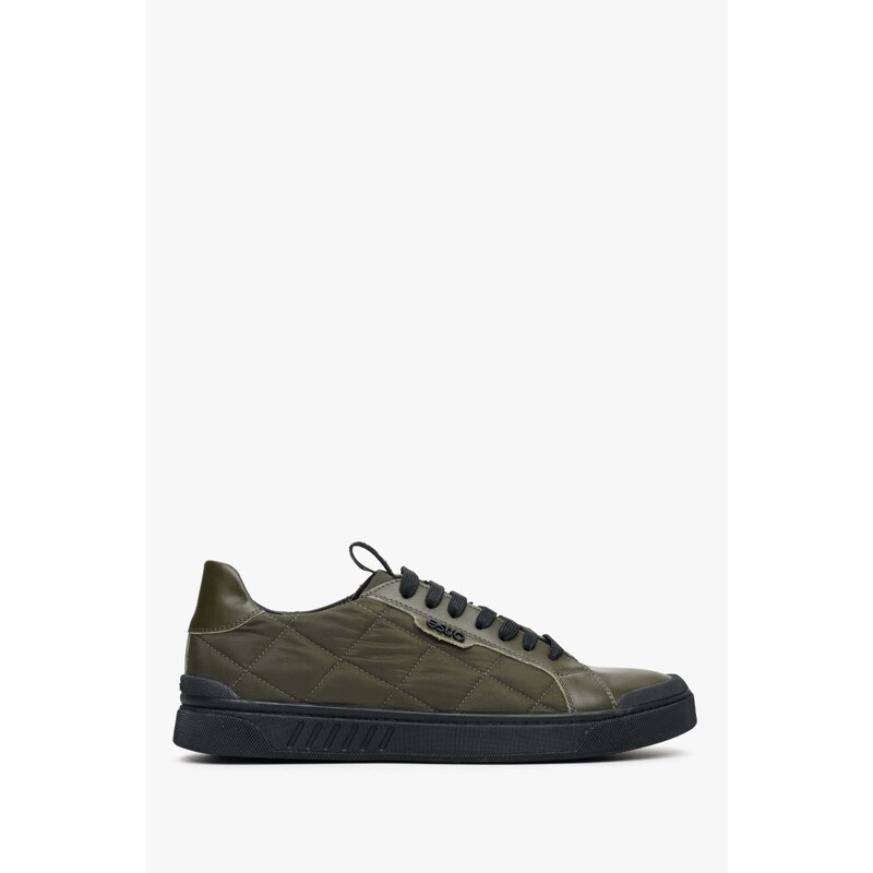 Men's Quilted Low-Top Sneakers in Green Estro ER00112919