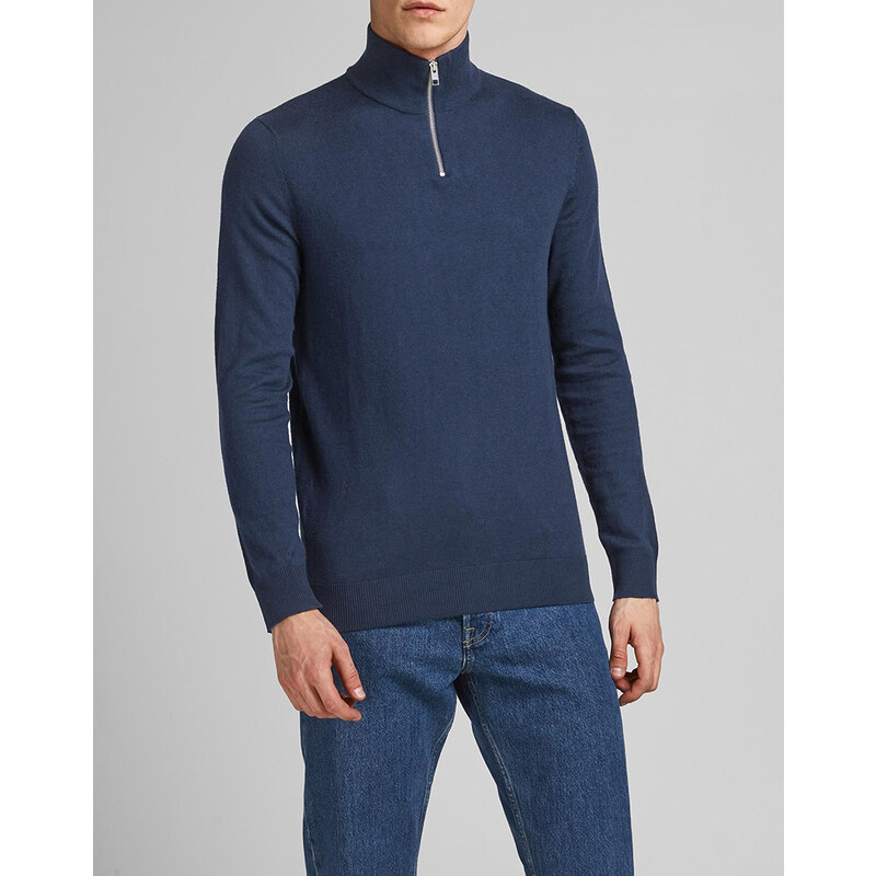 JACK&JONES JJEEMIL KNIT HALF ZIP NOOS