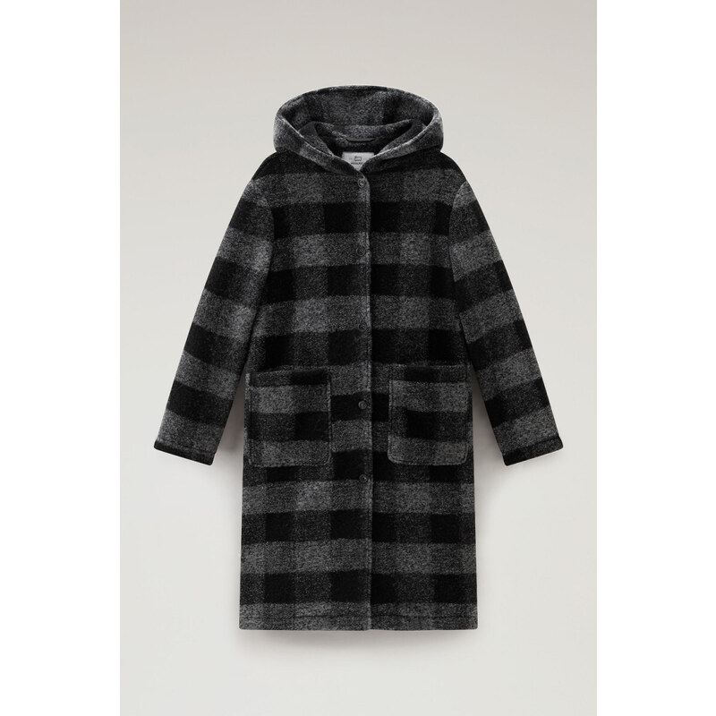 KABÁT WOOLRICH HOODED LONG GENTRY COAT