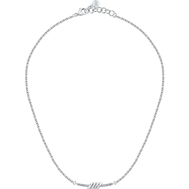 Morellato Elegantní ocelový náhrdelník s krystaly Torchon SAWZ04