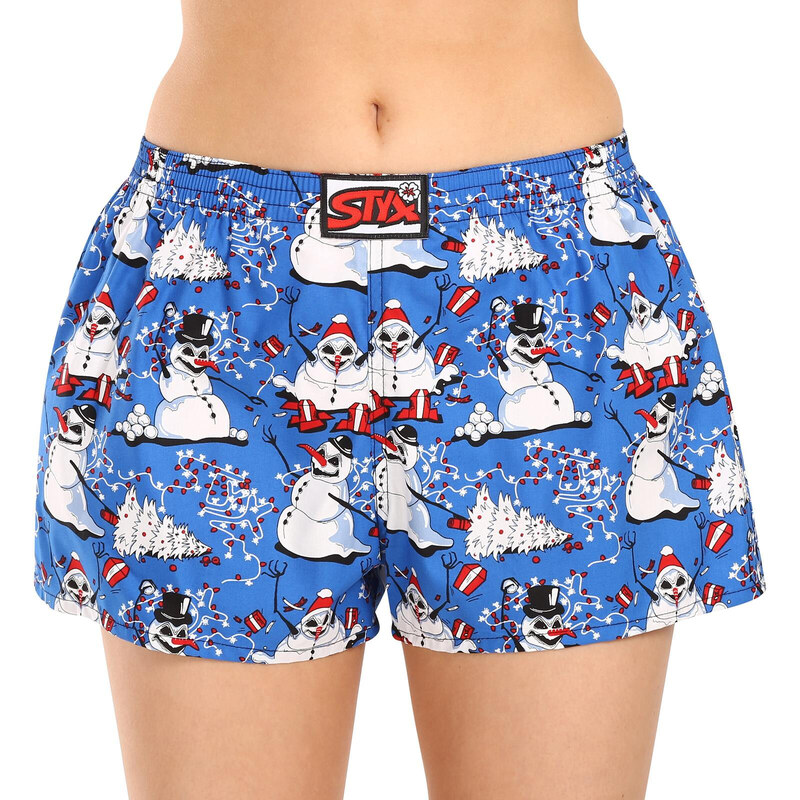 Dámské trenky Styx art klasická guma Vánoce sněhuláci (K1751) 85996712