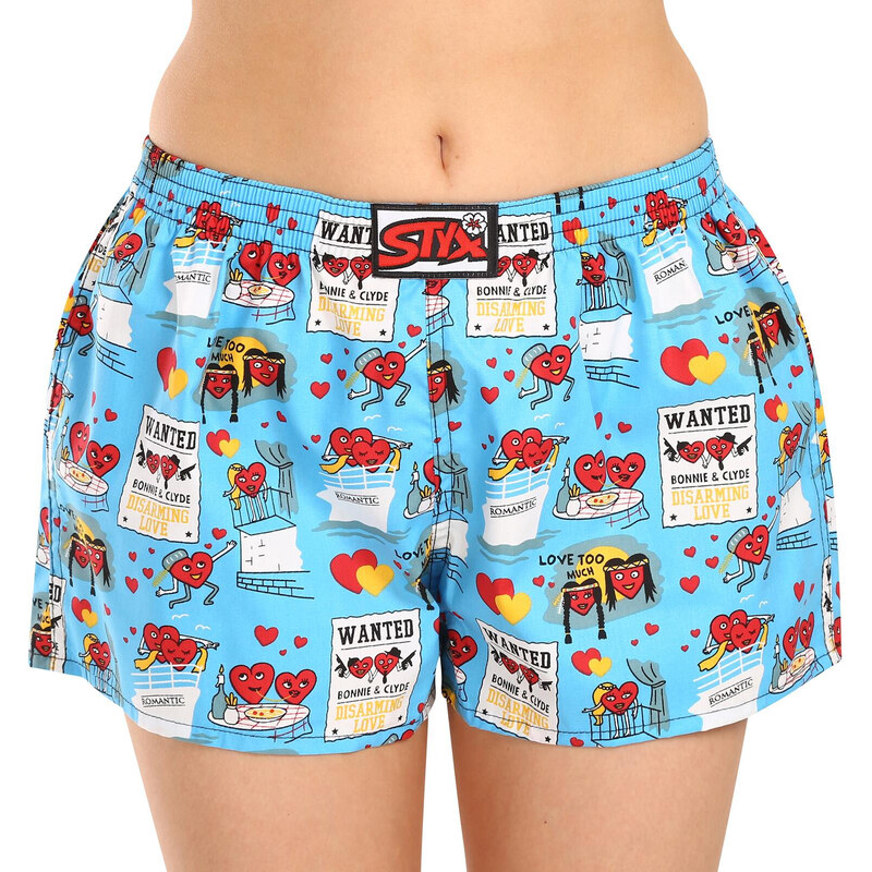 Dámské trenky Styx art klasická guma Valentýn páry (K1756) 85996707