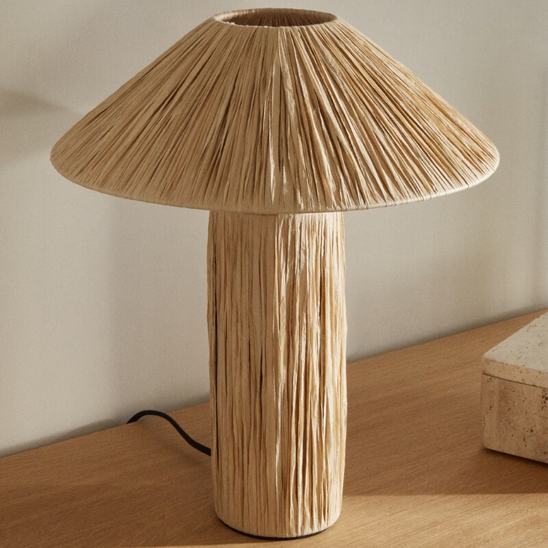 Přírodní stolní lampa Kave Home Samse