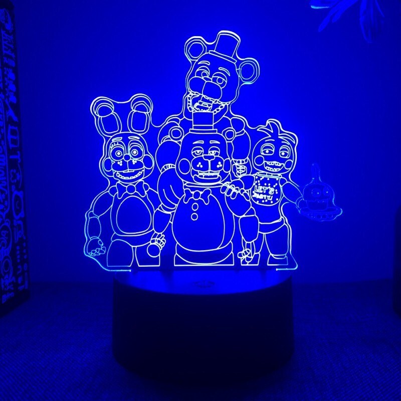 3D LED Lampička FNAF