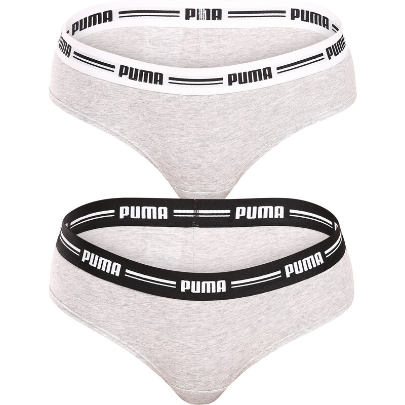 2PACK dámské kalhotky brazilky Puma šedé (603043001 328) - GLAMI.cz