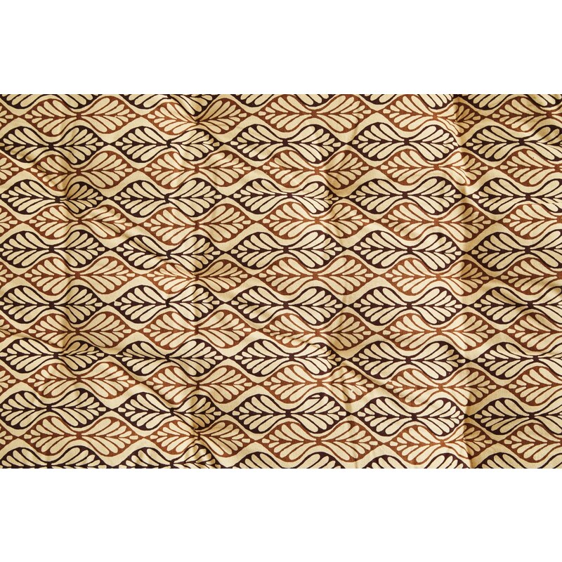 Madam Stoltz Bavlněná matrace Beige/Sienna/Coffee 45 x 125 cm