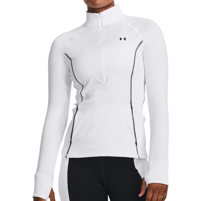 Triko s dlouhým rukávem Under Armour UA Train CW 1/2 Zip-WHT 1379886-100