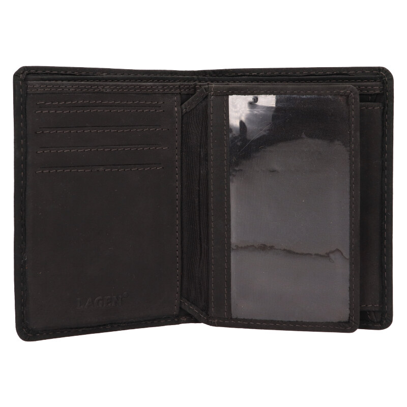 Lagen Pánská kožená peněženka 219174 pes - černá