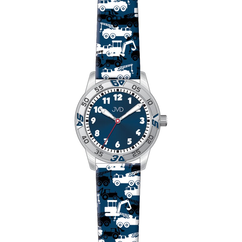 JVD Dětské chlapecké sportovní modré náramkové hodinky JVD J7219