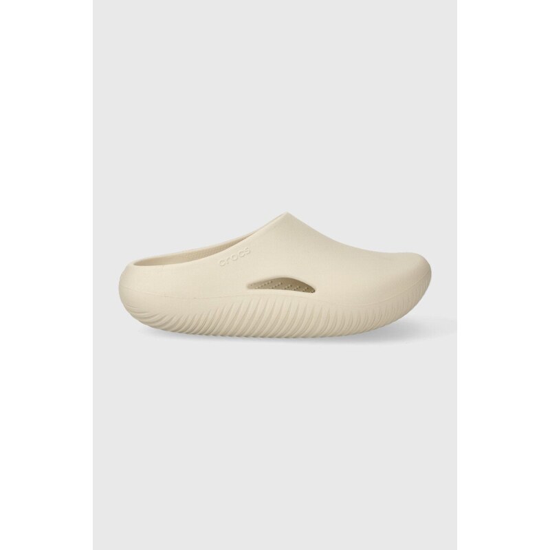 Pantofle Crocs Mellow Clog dámské, béžová barva, 208493