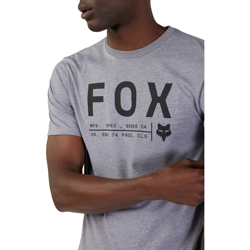 Pánské triko Fox Non Stop Ss Tech Tee - Heather Graphite