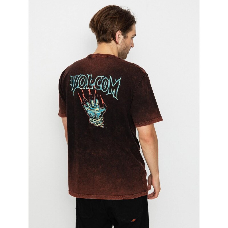 Volcom Fa Max Sherman 3 (tie dye)vínově červená