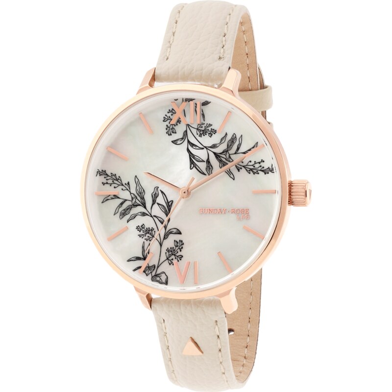 JVD SUNDAY ROSE Dámské luxusní designové hodinky SUNDAY ROSE