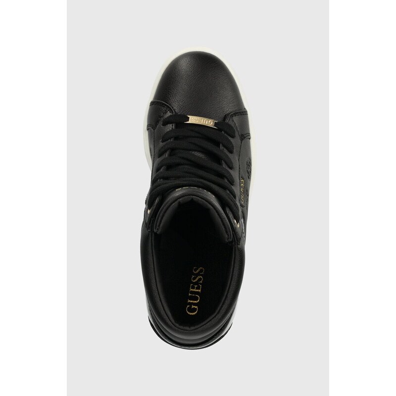 Sneakers boty Guess ROXANA černá barva, FL8ROX LEA12