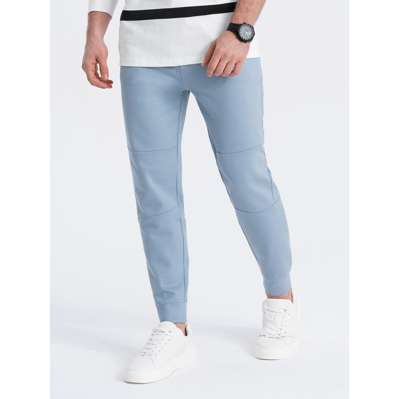 Ombre Clothing Pánské tepláky joggers - světle modré V2 OM-PASK-0142