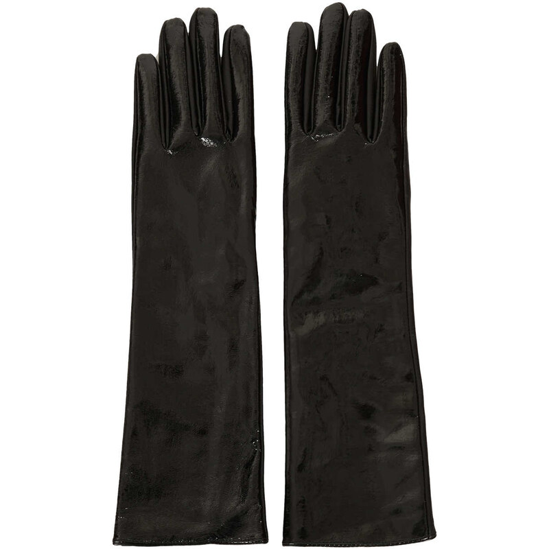 Topshop Vinyl Long Leather Gloves