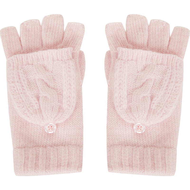 Topshop Angora Cable Converter Gloves