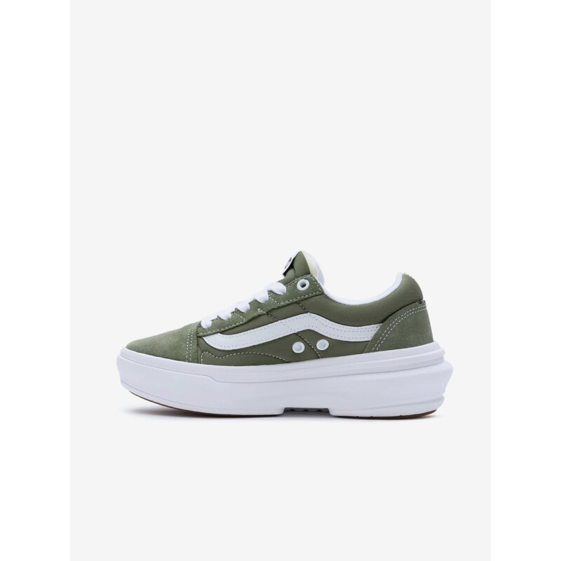 Khaki dámské tenisky se semišovými detaily VANS UA Old Skool Ove - Dámské