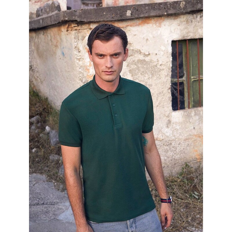 Fruit of the Loom Heavy Polo Friut of the Loom Green T-Shirt