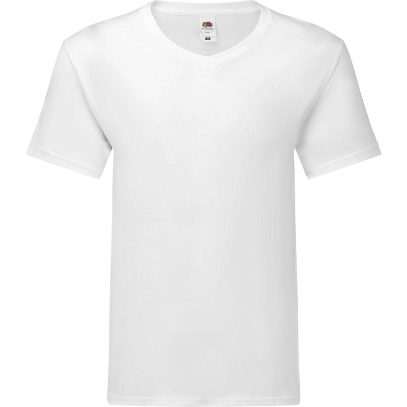 Biała koszulka męska Iconic V-Neck Fruit of the Loom