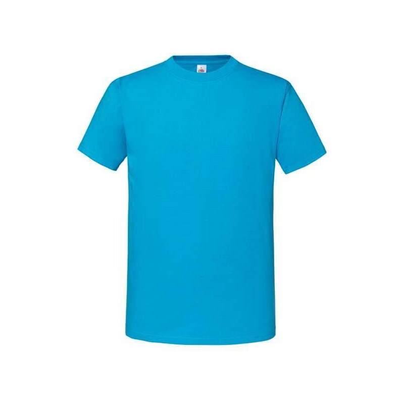 Blue Men's T-shirt Iconic 195 Ringspun Premium Fruit of the Loom