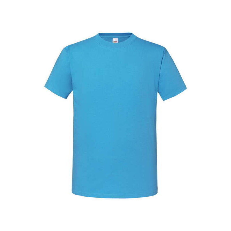 Blue Men's T-shirt Iconic 195 Ringspun Premium Fruit of the Loom