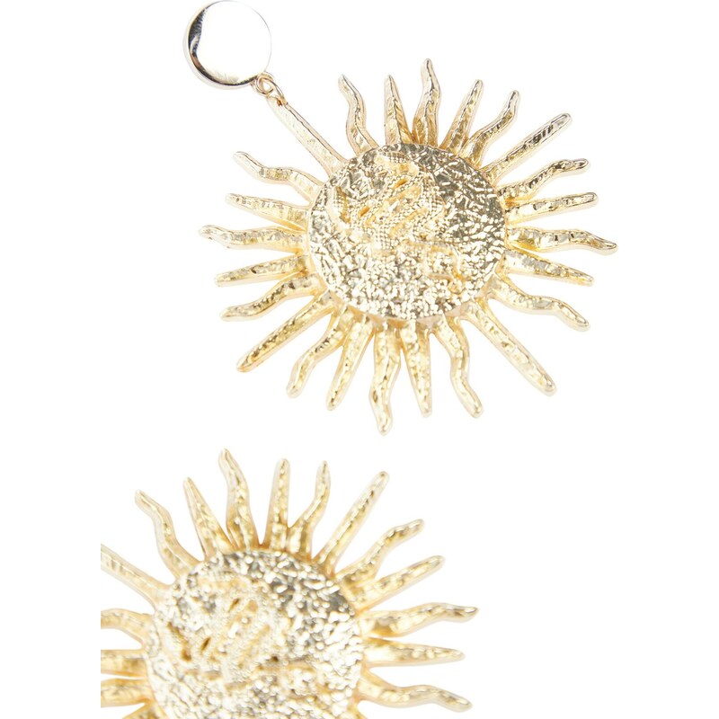 Trendyol X Zeynep Tosun Gold Sun Figure Earring